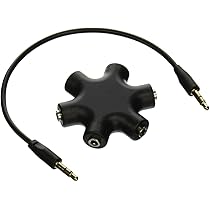 Amazon.co.jp: マルチイヤホンスプリッター 3.5mm ステレオイヤホン