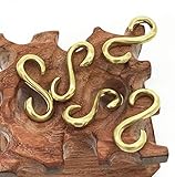 5本入 クラフトパーツ S字カン 真鍮 フック