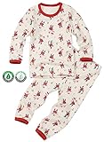 【あるこんたるこん】オーガニック ベビー キッズ ルームウェア クリスマス 女の子 男の子 長袖 パジャマ (110)