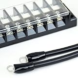 春日端子台 T30C用 接続ケーブル 黒色 (KIV / 8sq、長さ / 8m、丸型圧着端子 / R8-5) TV