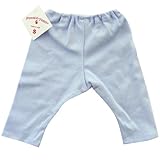 【未熟児】【低出生体重児】【早産児】【NICU】用　ベビー服：やわらかズボン　ブルー（1400-2700g）