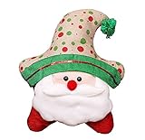 ロングキャップパターンのクリスマスは、ピローコットンの家の装飾的なクッションを投げる