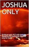 JOSHUA ONLY: Scripture only, YLT, only text, no headlines or comments. Big font easy to read (English Edition)