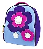 Dabbawalla Bags Flower Power Kid's Toddler and Preschool Backpack, Purple/pink