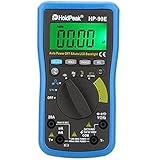 HoldPeak HP-90E Digital Auto Range DMM Multimeter DC AC Amp Volt Ohm Freq Cap Temperature Meter Batt