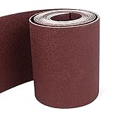 uxcell サンドペーパー　紙やすり サンディングベルト ダークブラウン 砥粒 5Mx115mm 80グリット
