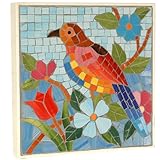 トロピカルモザイクタイルParrot Wall Plaque