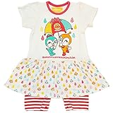 2016年 夏物 アンパンマンガール フライス しずく柄 半袖ロンパース カバーオール Anpanman Girl アイボリー◇80cm