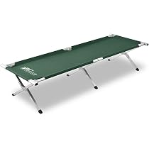 FIELDOOR アウトドアコット アルミ キャンプベッド ベンチ 折りたたみ式 Amazon | FIELDOOR アウトドアコット 耐荷重180kg 190×69×40cm