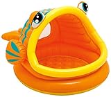 Lazy Fish Inflatable Baby Pool, 49" X 43" X 28", for Ages 1-3