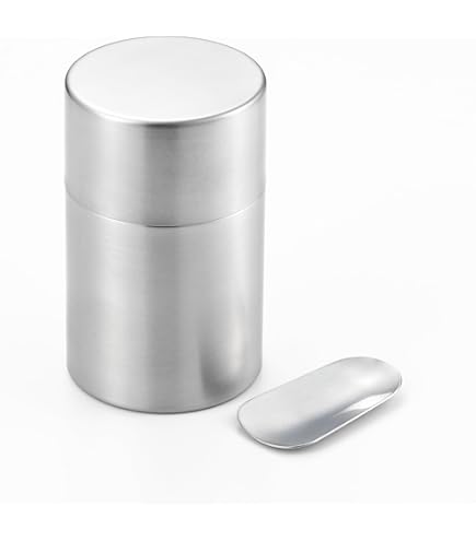 Amazon｜ヨシカワ 日本製 茶筒 & 茶箕 2点セット シルバー ステンレス