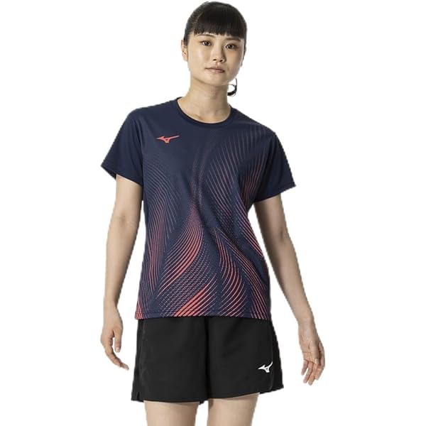 Amazon.co.jp: [ミズノ] テニス バドミントン ゲームシャツ 半袖 吸汗