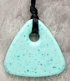 Teething Bling Jade Triangle Shaped Pendant by Smart Mom Jewelry [並行輸入品]
