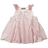 《H28年夏物》 nico hrat(ニコフラート) 製品洗い加工済み 天竺ストライプタンクチュニック 80cm/PK NO.B-260032