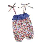Lutents ベビー服 ロンパース カバーオール キャミソール 花柄 水玉模様 可愛い 女の子 カジュアル 快適 着心地良い 歩行服 パジャマ 新生児 出産祝いプレゼント