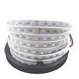 RGBWW Led Strip Lights 16.4Ft 300leds RGB & Warm White 4 Colors in 1 SMD 5050 DC12V Waterproof Color