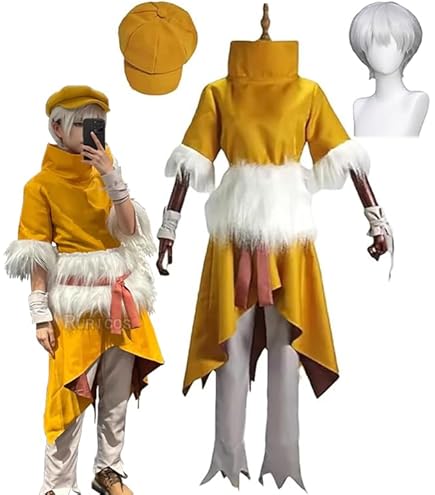 Amazon.co.jp: Dr.STONE 西園寺羽京 コスプレ衣装(ウィッグ 靴別売り