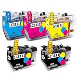 ブラザー用 LC3111インク(B3111) LC3111-4PK互換インクカートリッジ (2BK/C/M/Y)大容量/残量表示/個包装/5本セット [対応機種]:DCP-J972N / DCP-J973N-W/B/DCP-J978N / DCP-J572N / DCP-J577N / MFC-J893N / MFC-J898Nなど