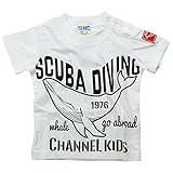 《初夏盛夏対応》 CHANNEL(チャンネル) 天竺SCUBA DIVING半袖Tシャツ 120cm /オフシロ NO.CN-7212
