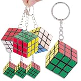Nicheez ミニキューブ 立体パズル キーホルダー 景品 縁日 参加賞 プレゼント パーティー イベント用 3cm【50個セット】