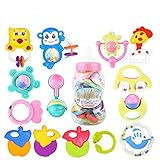 ボトルロード教育玩具3 – 6-12か月Teether Babyランダム色