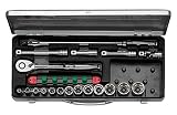 KTC(ケーテーシー) 12.7mm (1/2インチ) ソケット レンチセット 19点 TB413