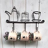 katoot @壁マウントメタルアイアンフック服帽子ラックSundriesオーガナイザーストレージホルダーカップシェルフホームキッチン装飾最新