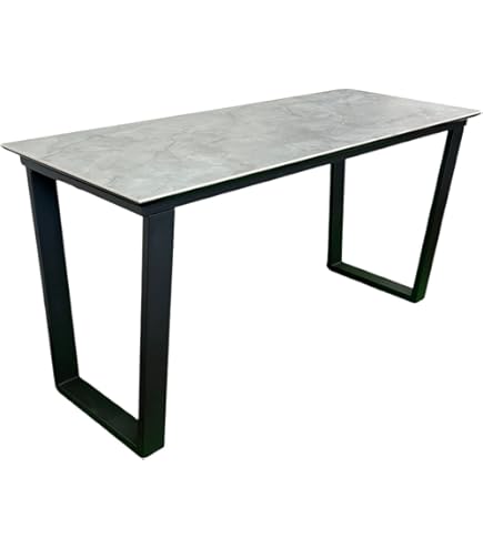 Amazon.co.jp: カウンターデスク セラミック天板 ライトグレー色 140