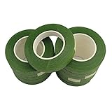 CCINEE 　 フローラテープ　　造花テープ　モスグリーン　緑色　一巻幅13ｍｍ×長さ27.5m　全て12巻セット