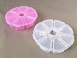 プラスチック製 小物 パーツ クリア ミニ 収納ケース 8グリッド (2色)