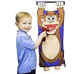 Hungry Hanging Hamper Toy &ランドリーストレージ| "フィード" Your動物おもちゃまたはClothes Through the wide-open口。| promotes