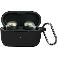 Jabra Elite 85t ケース [HVUYAL] Jabra Elite 85t 適用 紛失防止用のフックを搭載した 軽量 キズ防止 防震 防塵 耐衝撃 傷つきにくい 柔らかなシリカゲルのスポーツクールなデザイン 衝撃 吸収 スリム ソフト 
