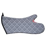 San Jamar 800FG17-BK BestGuard Temperature Protection Oven Mitt with WebGuard, 17 Length, Black by S