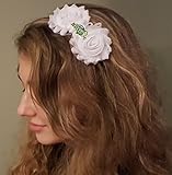 North Dakota State Bison Shabby Chic花ヘアリボン大人用/子ヘッドバンド