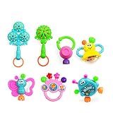 赤ちゃんのRattleおもちゃtoymytoy Teether Toy幼児教育玩具ベビーカー吊り下げおもちゃ7pcs