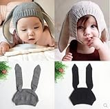 ニット帽子 ベビー帽子 可愛い かっこいい 1点　ブラック 【1点】