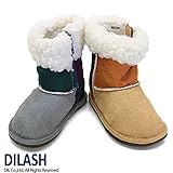 (ディラッシュ) DILASH 冬'14 カラー切替ムートンブーツ 13 グレー