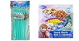 Disney Frozen Character 18pkストローand Snack Bowls 3 PK