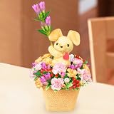 敬老の日　花キューピットの秋のラブリーうさぎアレンジメント