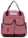 Original Mommy Fasion Diaper Baby Bag, Stroller Organizer Tote, Stylish Red by HuggyHug™ [並行輸入品]