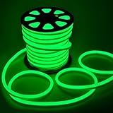 フレックスLEDネオンチューブロープライトグリーン150 ft 110 V切断可能なW /電源コードコネクタ防水シリコンGel forインドアアウトドアDIY休日装飾x-mas照明