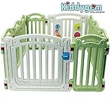 Kiddygem M7 extra tall baby playpen (10 panels) - Green (15.5 sq.ft) by KiddyGem