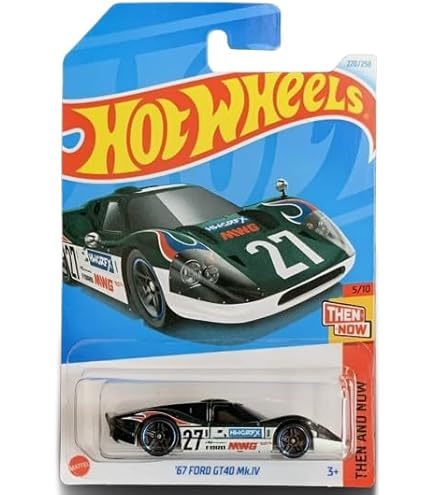 Amazon | DieCast Hotwheels '67 Ford GT 40 Mk IV - HW Race Day 8/10