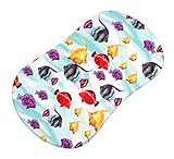 SheetWorld Fitted Bassinet Sheet (Fits Halo Bassinet Swivel Sleeper) - Exotic Fish Aqua - Made In US