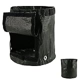 elfishjp 2セット プランター フェルト 植物成長鉢 植物栽培 バッグ 通気性 浸透性 園芸用 ガーデン 庭　植え袋 不織布 苗バッグ ルートバッグ 34 * 35cm (10ガロン)
