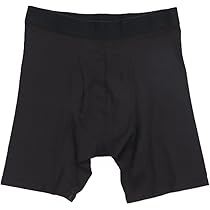 Amazon | 紳士 ストレッチ 前開きロングボクサーパンツ（脇丈