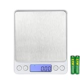 KIYOYO 薄型 精密 デジタル スケール 0.1g単位3kgまで計量器 調理用 料理用スケール キッチンスケール 携帯タイプ (3KG)