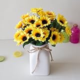 プレゼント 造花 ヒマワリ インテリア 枯れない 観葉植物 (ヒマワリ)