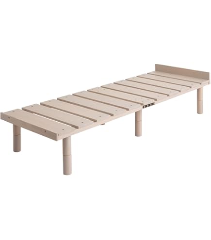 Amazon｜FLYXADQ ベッドフレーム 折り畳みベッド 木製 折りたたみ式