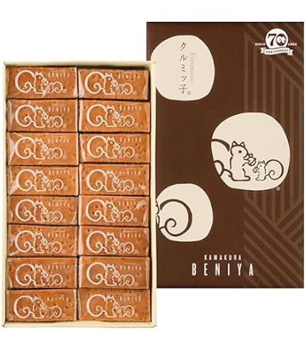 Amazon.co.jp: 鎌倉紅谷 クルミッ子 8個入 & 紙袋付き [並行輸入品